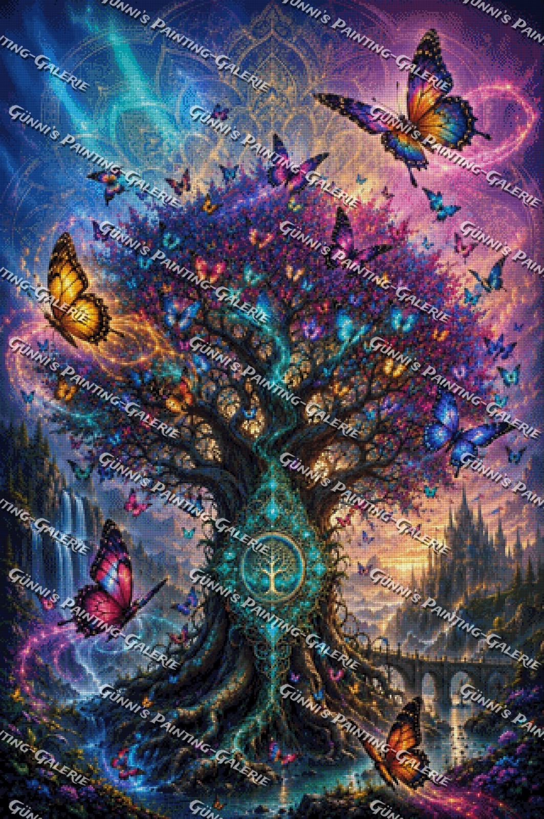 Der Baum der Wünsche by Biggilee_Art 80x120 290 Farben