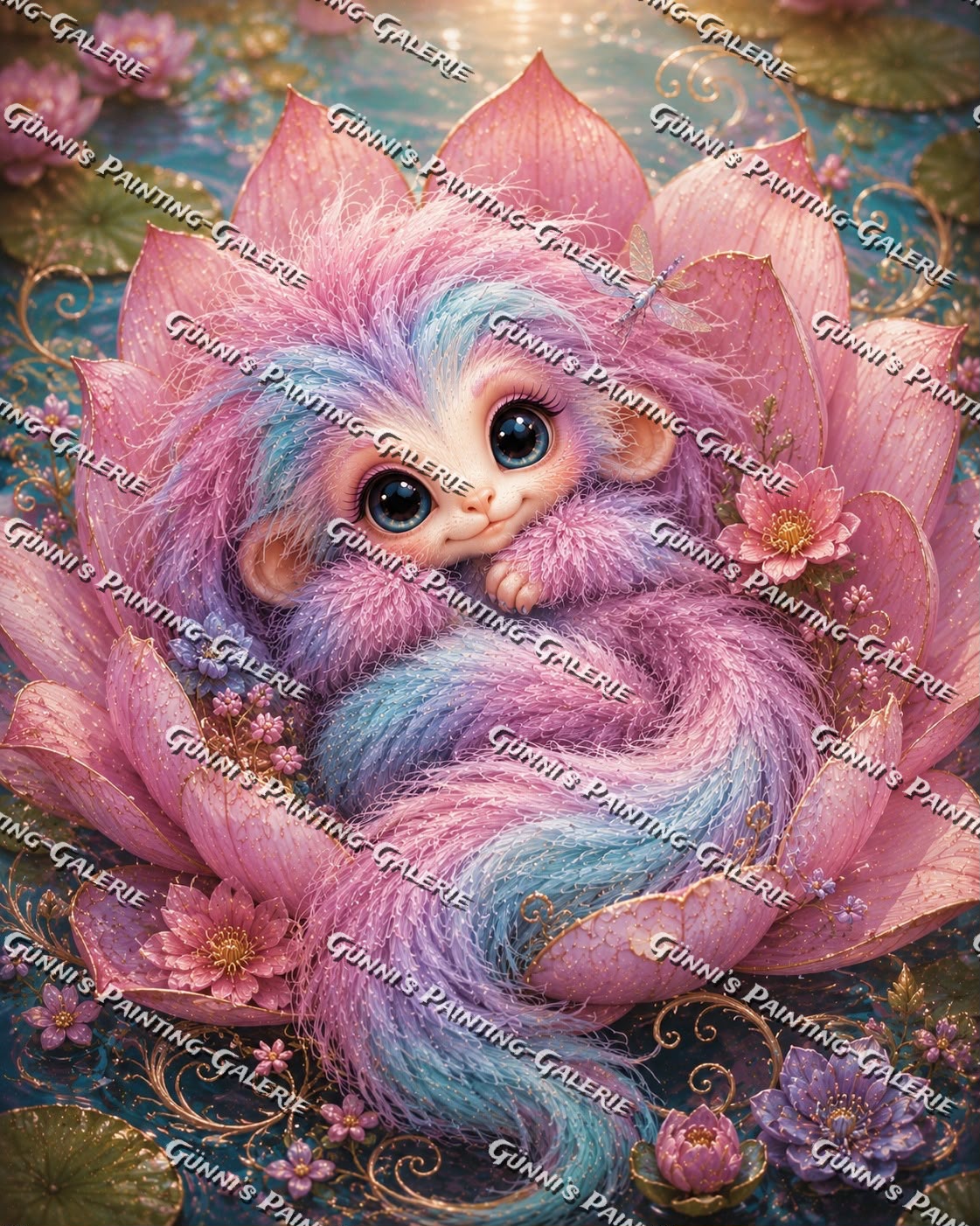 Traumkind der Lotusblüte by Biggilee_Art 80x100 250 Farben