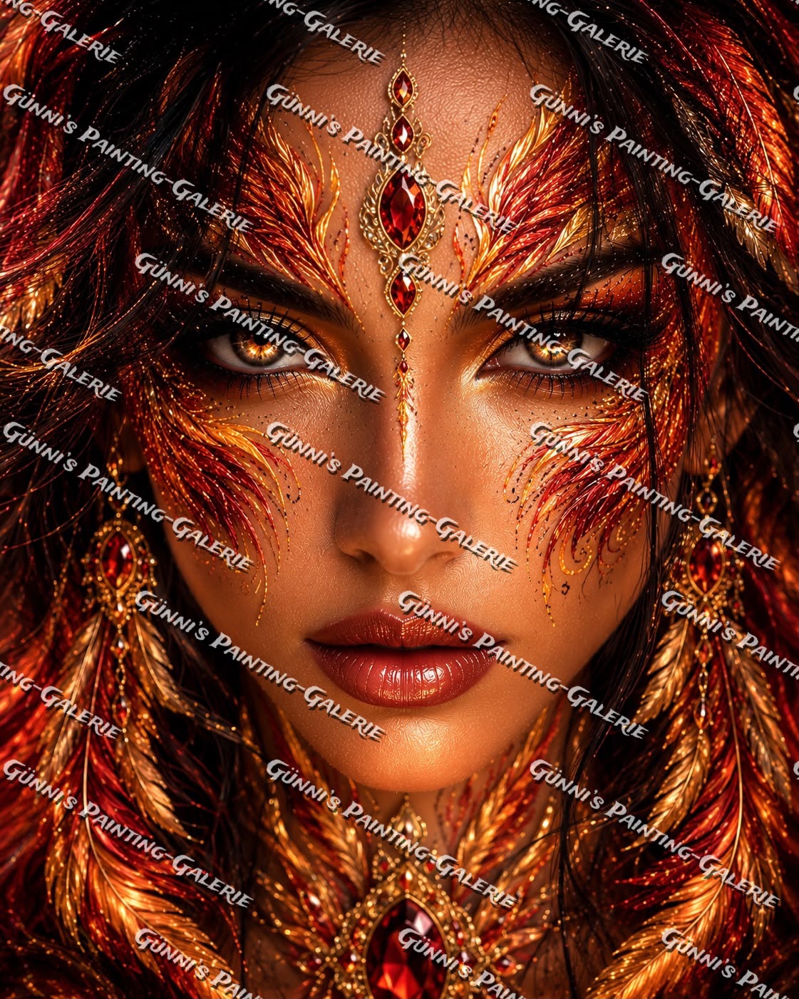 Königin der Flammen by Biggilee_Art 80x100 140 Farben