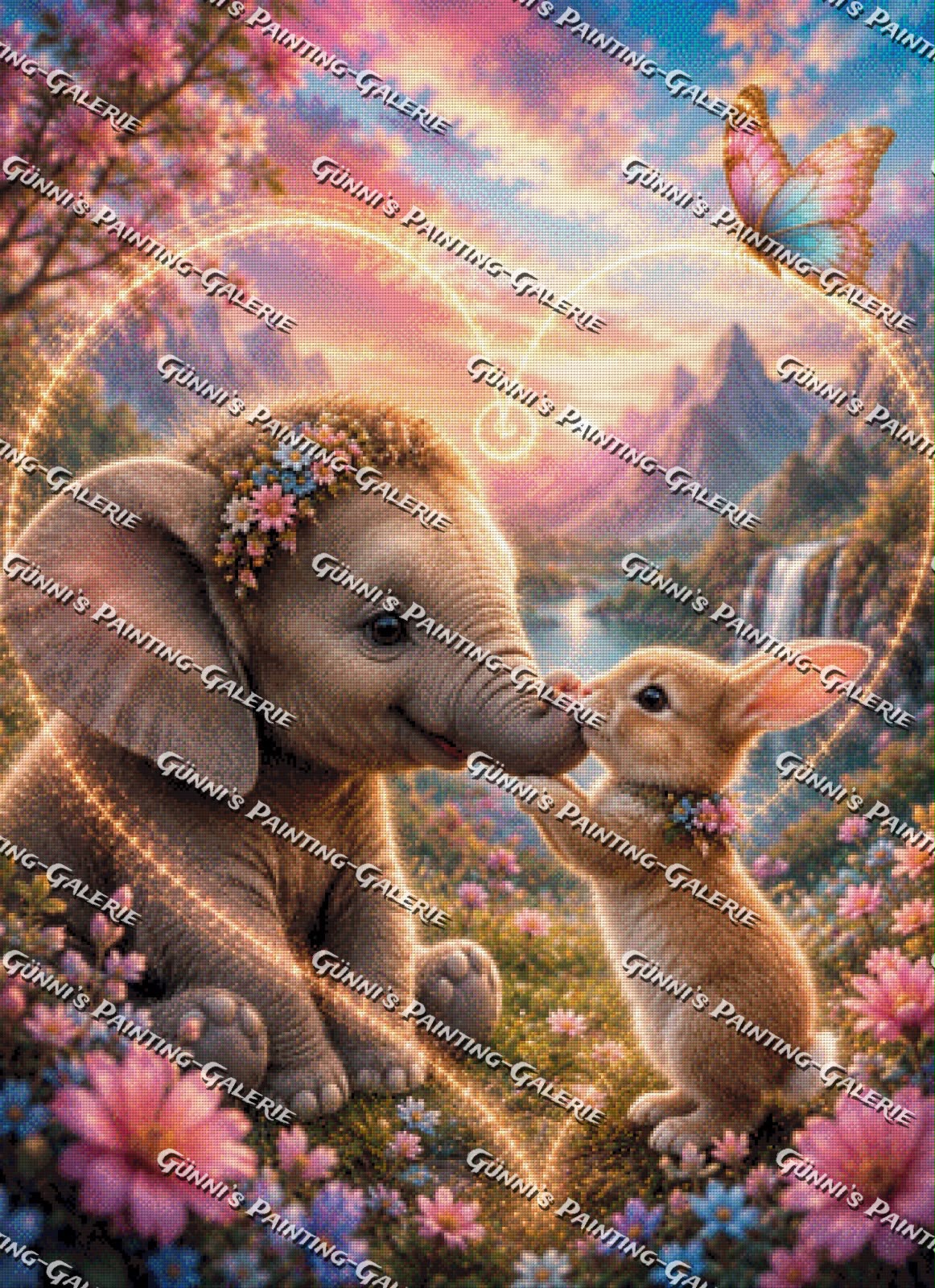 Zwei Herzen, eine Freundschaft by Biggilee_Art 80x100 285 Farben