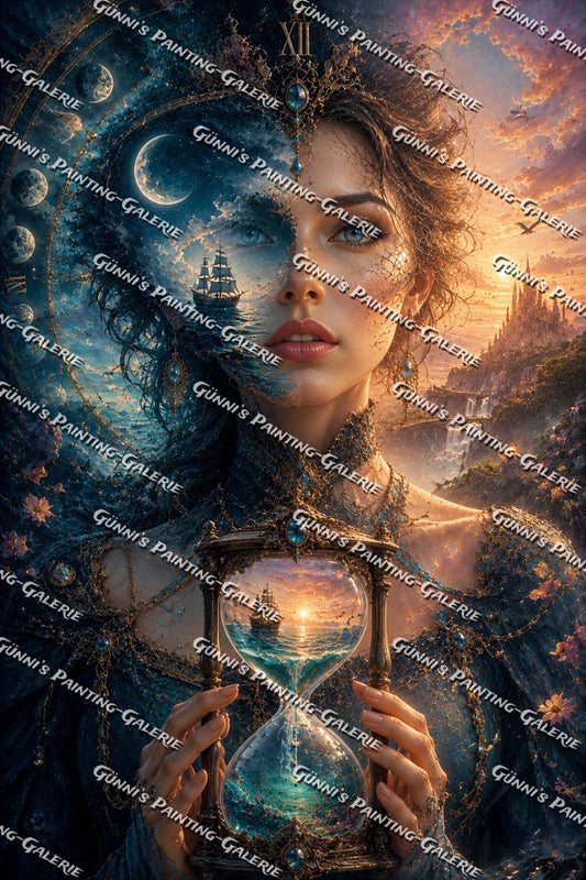 Wenn die Zeit stillsteht by Biggilee_Art 80x120 195 Farben
