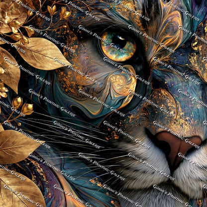 Auge aus Gold by QN 90x90 220 Farben