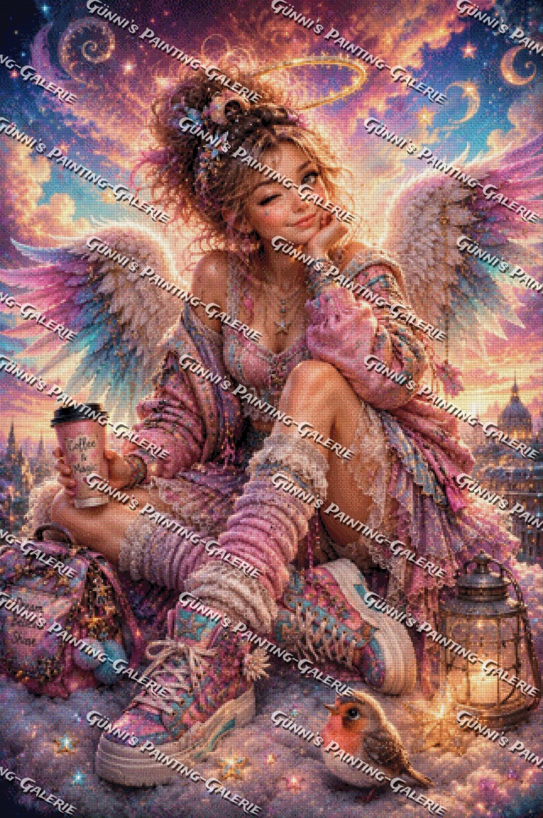 Kaffee, Flügel & ein bisschen Magie by Biggilee_Art 80x120 280 Farben