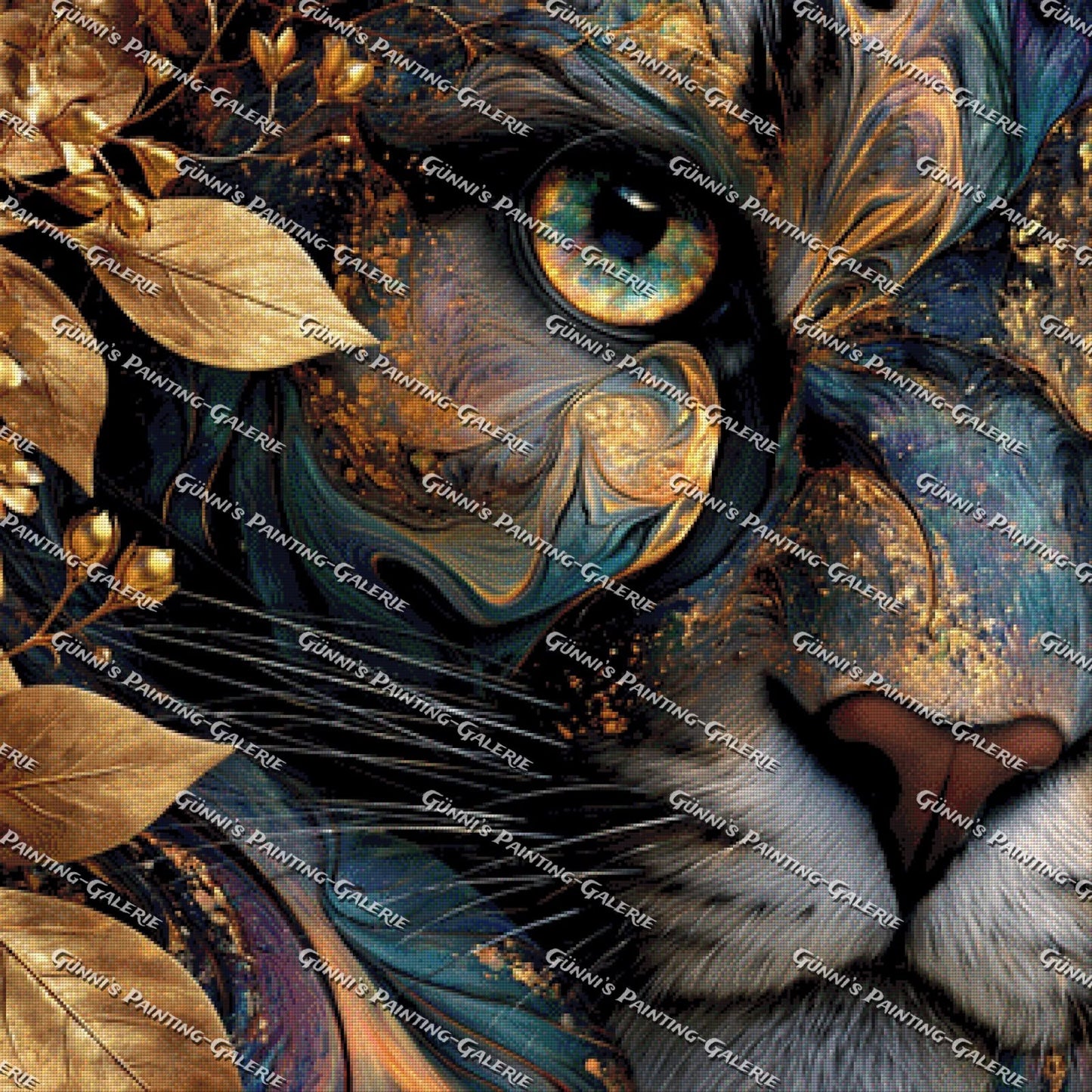 Auge aus Gold by QN 90x90 220 Farben
