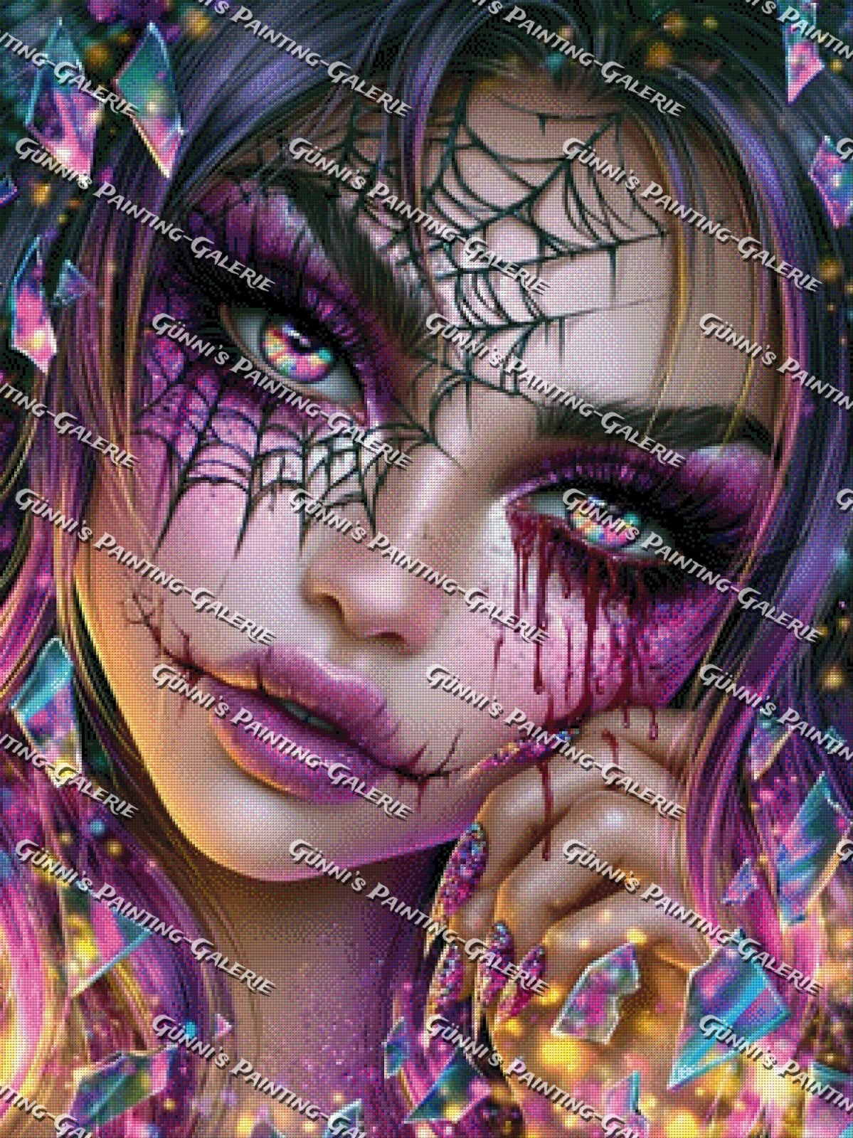 Spinnennetz der Tränen by illumaris KI_Art 75x100 290 Farben