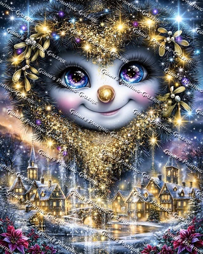 Goldene Winternacht by illumaris KI_Art 75x100 270 Farben