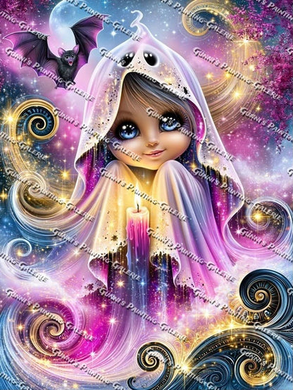 Glitzergeist im Mondschein by illumaris KI_Art 75x100 275 Farben