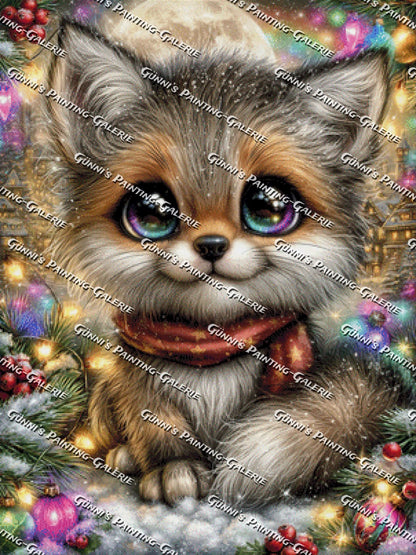 Winterpfötchen by Andy‘s_AI_Art 75x100 240 Farben