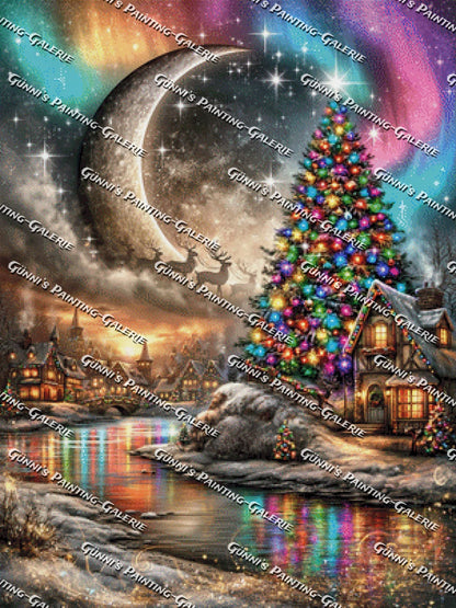 Magische Weihnachtsnacht by Andy‘s_AI_Art 75x100 270 Farben