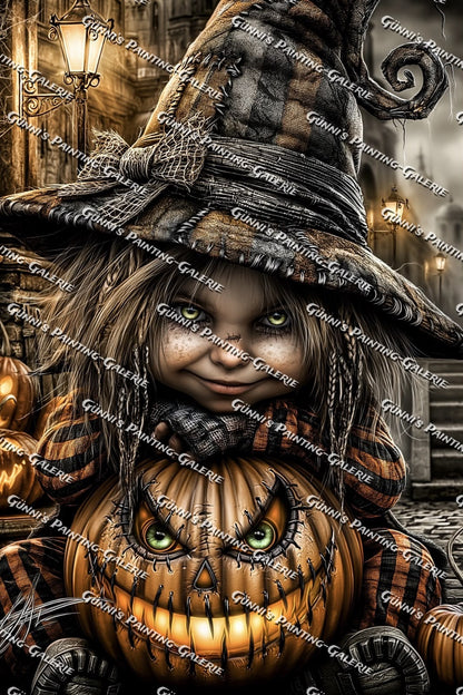 Hexenkind der Nacht by QN 60x90 160 Farben