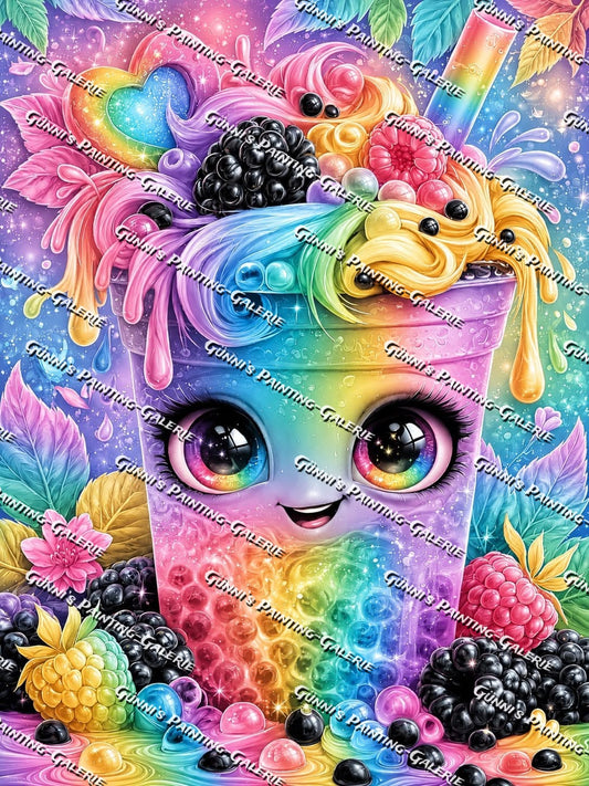 Regenbogen-Smoothie by Andy‘s_AI_Art 75x100 320 Farben