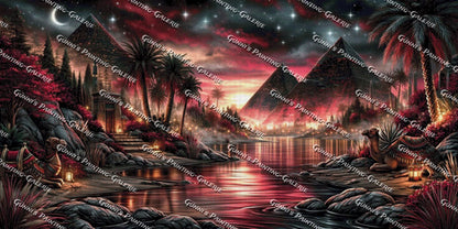 Ägyptens magische Nacht by Andy‘s_AI_Art 140x70 220 Farben
