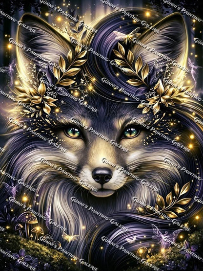 Goldene Fuchsseele by illumaris KI_Art 75x100 180 Farben