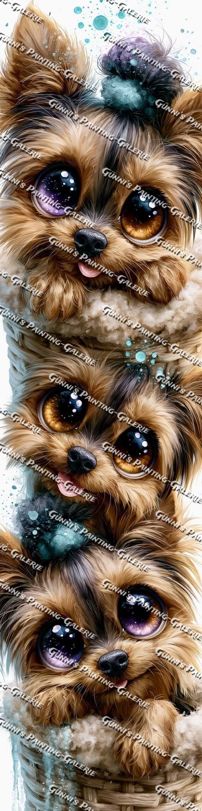 Drei Pfötchen voller Liebe by Andastra_DP 30x120 185 Farben