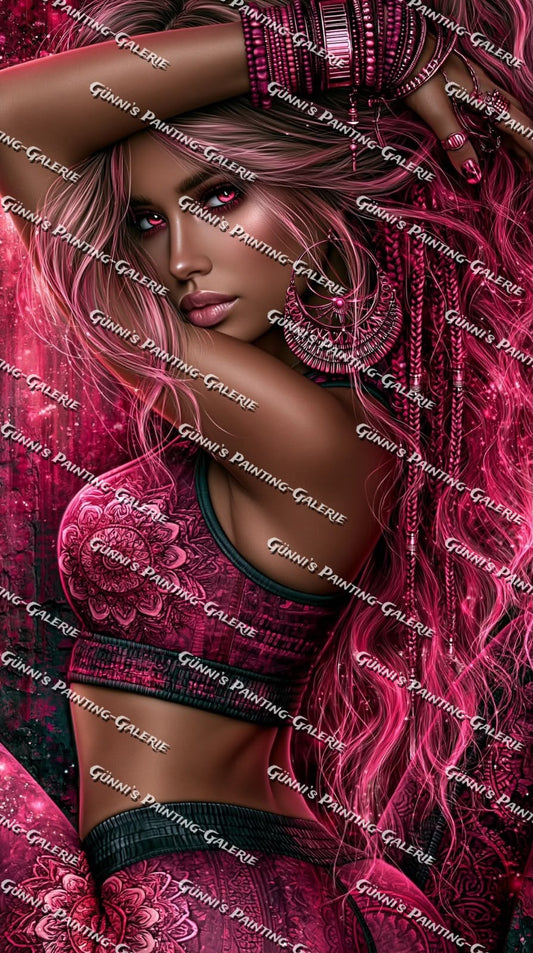 Queen of Pink by Andy‘s_AI_Art 70x130 160 Farben