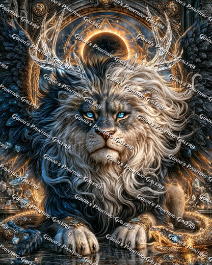 König der Finsternis by Elly_A.I. 80x100 215 Farben