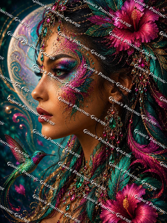 Die Königin des Blütenreichs by Biggilee_Art 90x120 280 Farben