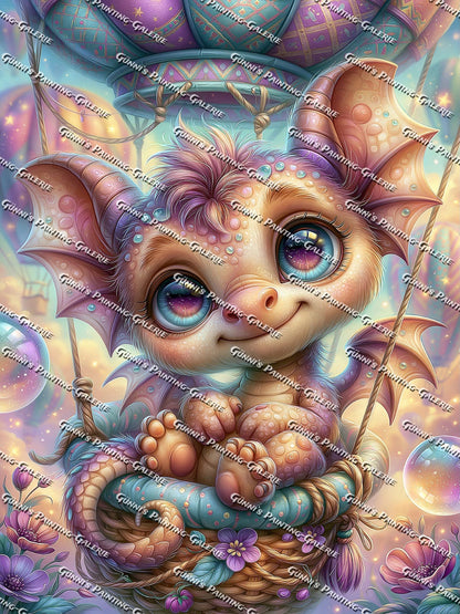 Der kleine Himmelsdrache by Sweet_Loco_AI 75x100 245 Farben