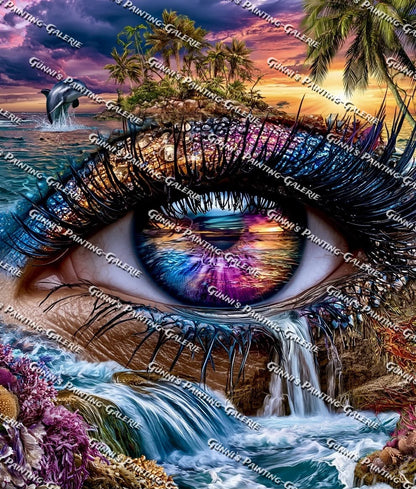 Auge des Ozeans by Andastra_DP 85x100 285 Farben