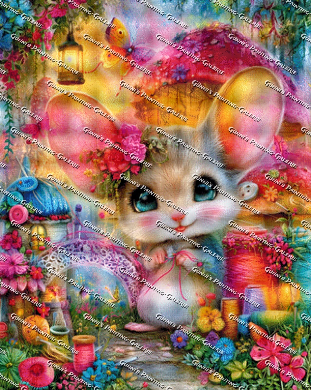 Mäuschen im Zauberland by Elly_A.I. 80x100 320 Farben