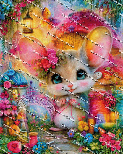 Mäuschen im Zauberland by Elly_A.I. 80x100 320 Farben