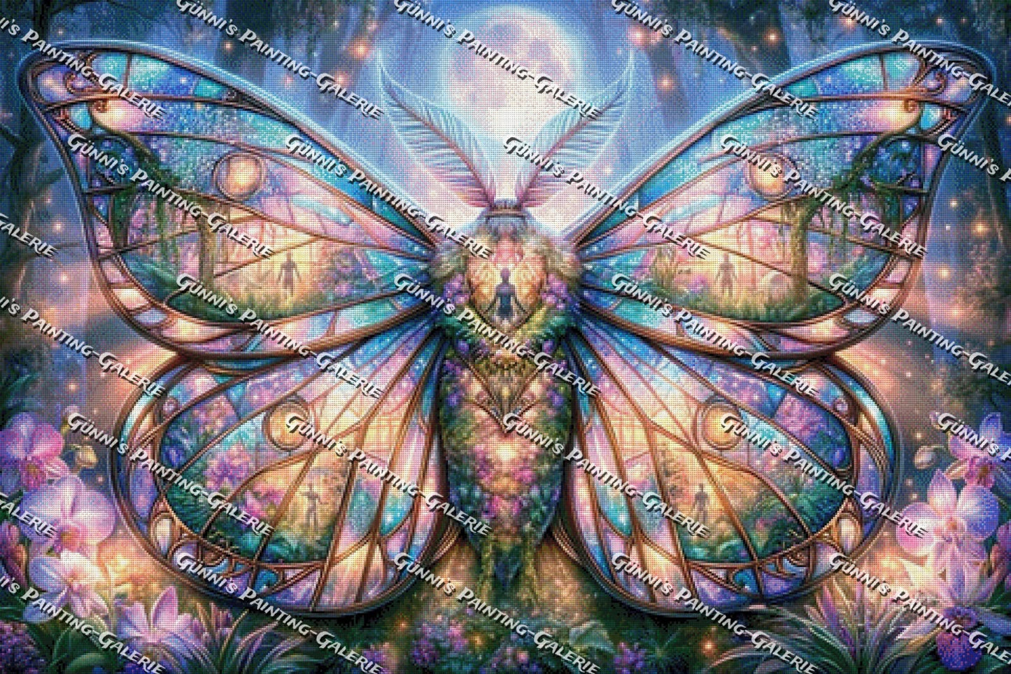 Schmetterling der Träume by illumaris KI_Art 120x80 300 Farben