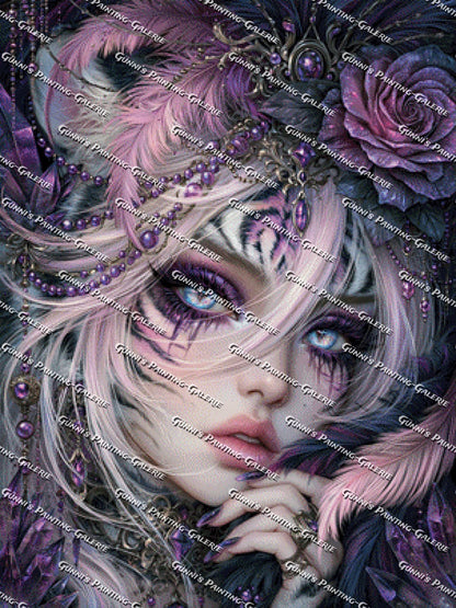 Königin der violetten Nacht by Sweet_Loco_AI 75x100 170 Farben