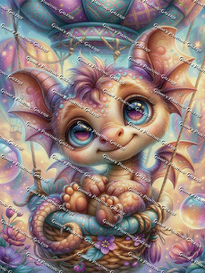 Der kleine Himmelsdrache by Sweet_Loco_AI 75x100 245 Farben