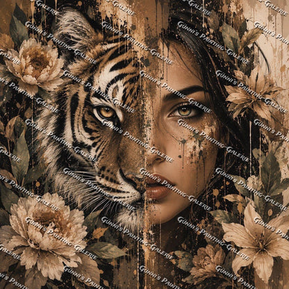 Seele des Tigers by LulanaCuties 60x60 80 Farben