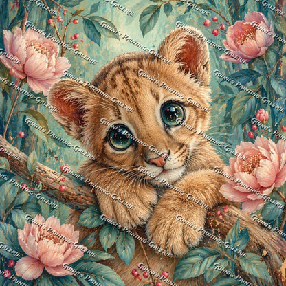 Goldenes Löwenherz by LulanaCuties 60x60 160 Farben