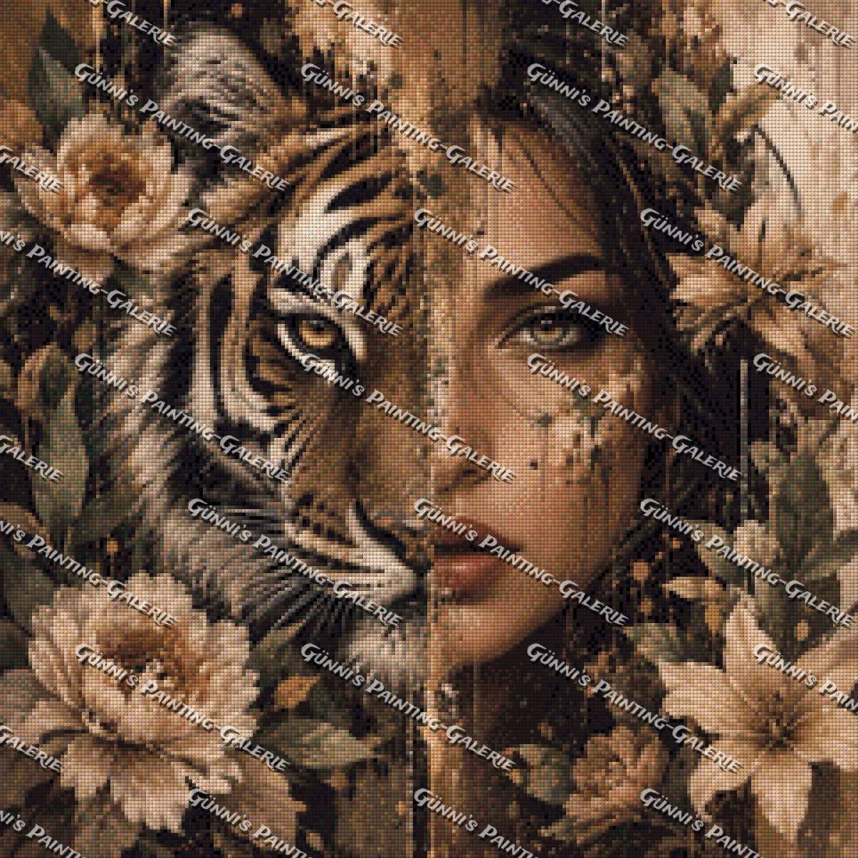 Seele des Tigers by LulanaCuties 60x60 80 Farben