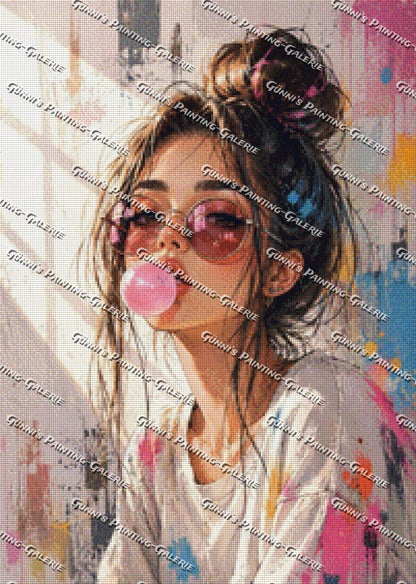 Bubblegum Vibes by LulanaCuties 50x70 175 Farben