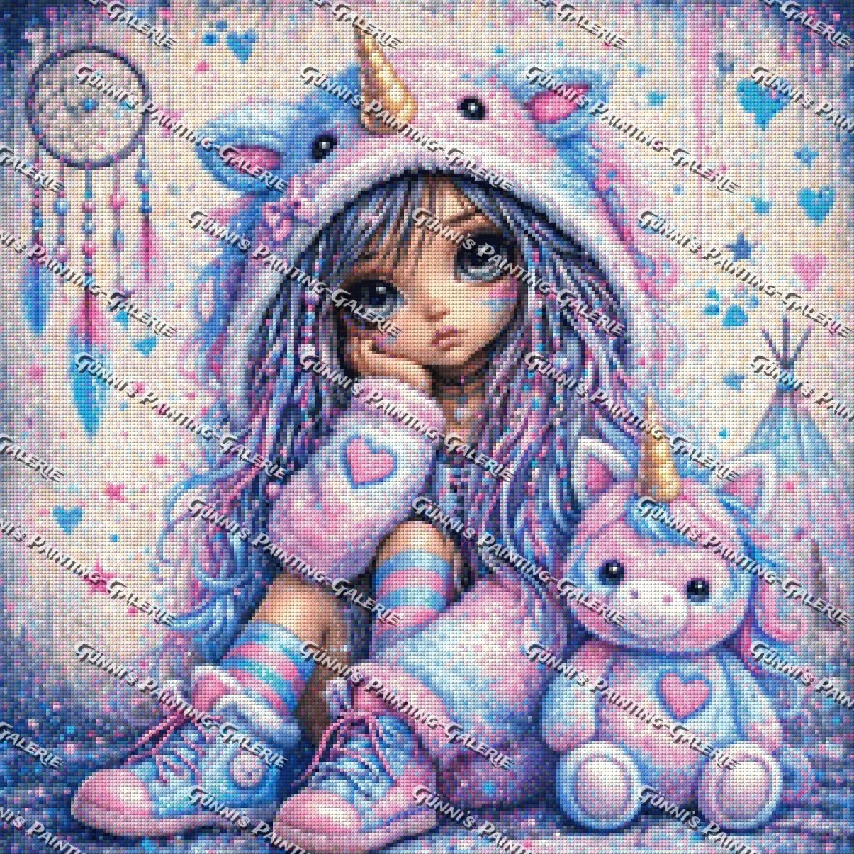 Einhornträume by LulanaCuties 60x60 150 Farben