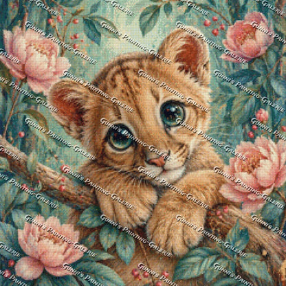 Goldenes Löwenherz by LulanaCuties 60x60 160 Farben