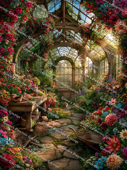 LostPlace Original - Das vergessene Blütenparadies by QN 90x120 320 Farben