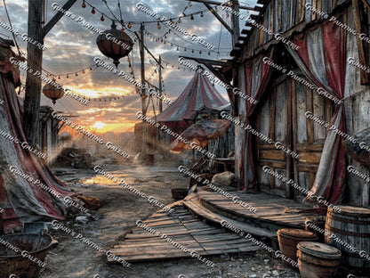 LostPlace Original - Wenn der Zirkus schweigt by QN 120x90 175 Farben