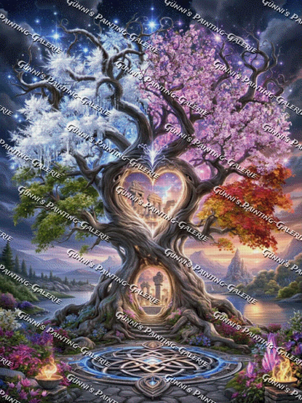 Ewiger Lebensbaum by illumaris KI_Art 90x120 270 Farben