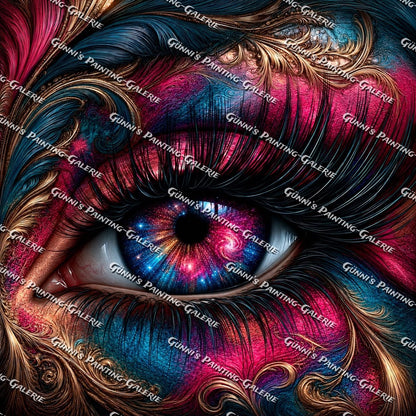 Auge des Universums by Andy‘s_AI_Art 90x90 285 Farben