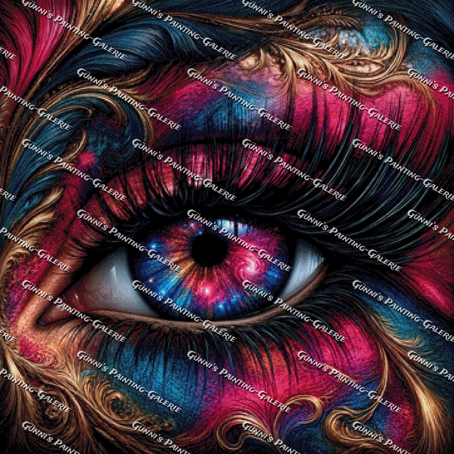 Auge des Universums by Andy‘s_AI_Art 90x90 285 Farben