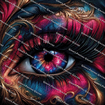 Auge des Universums by Andy‘s_AI_Art 90x90 285 Farben