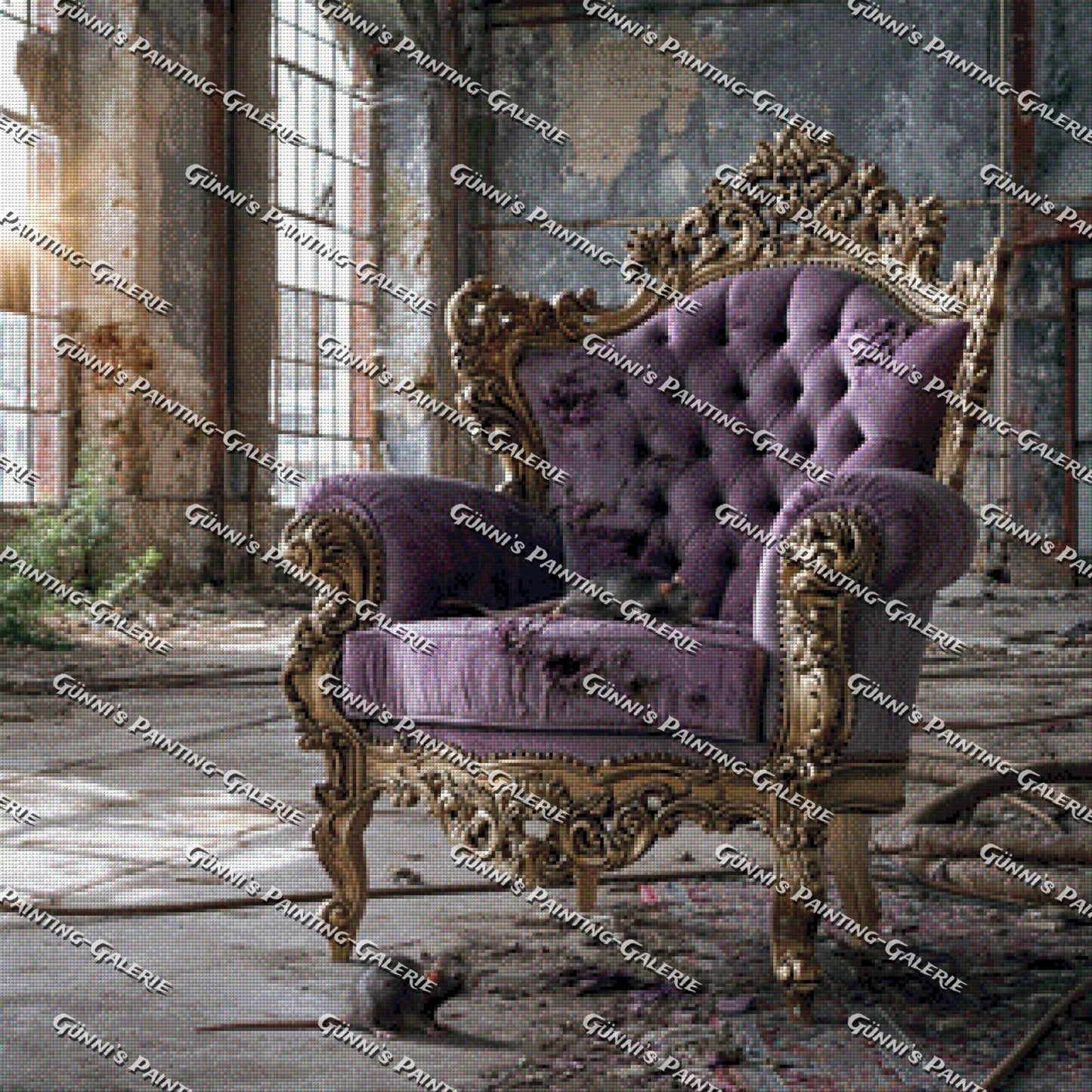 LostPlace Original - Vergessener Luxus by QN 80x80 145 Farben