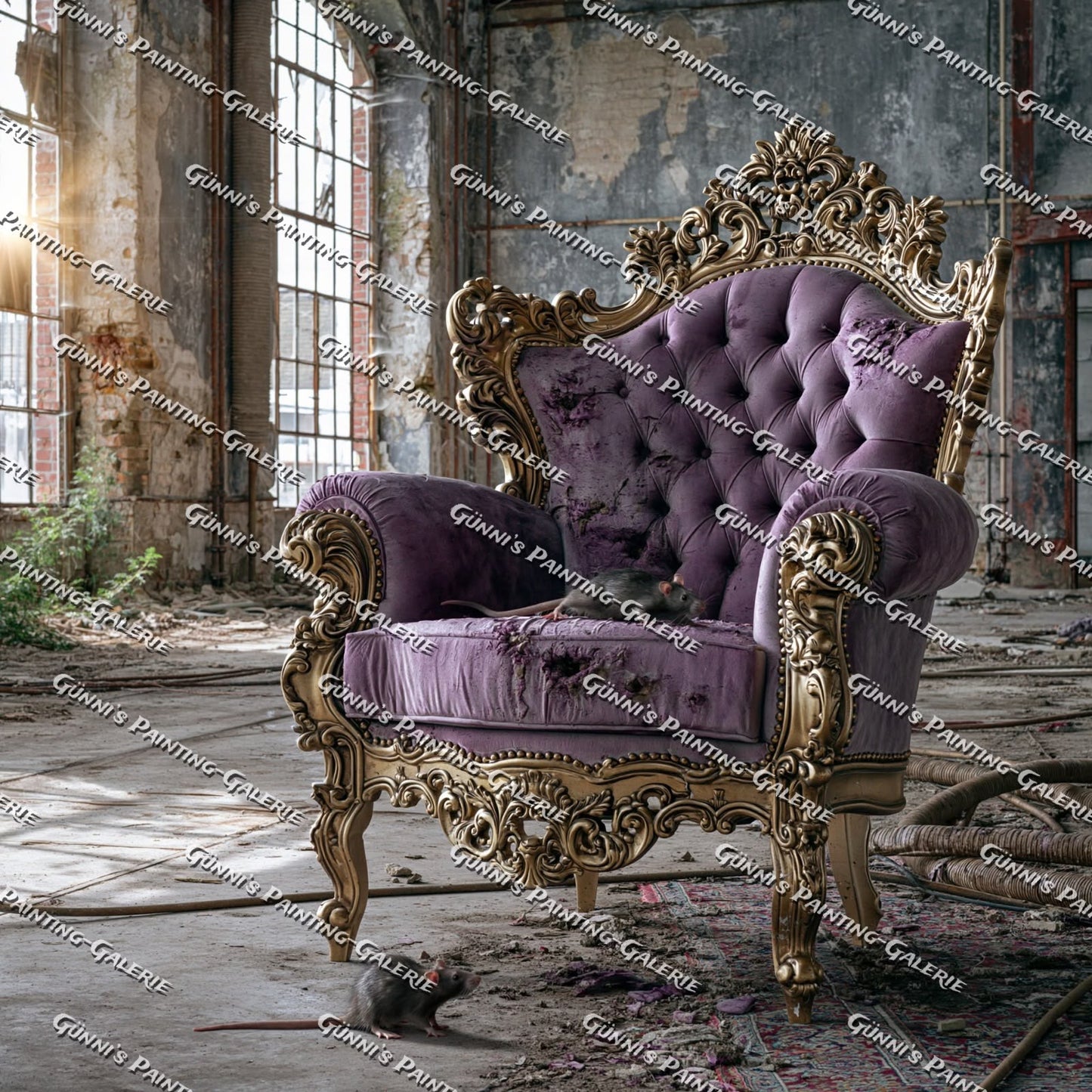 LostPlace Original - Vergessener Luxus by QN 80x80 145 Farben