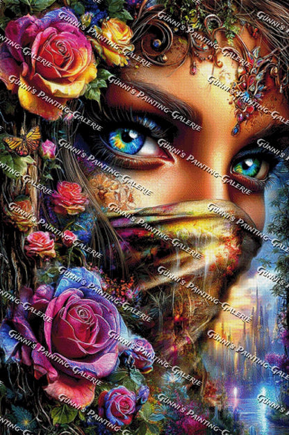 Der Schleier der Ewigen Rose by Andy‘s_AI_Art 80x120 447 Farben