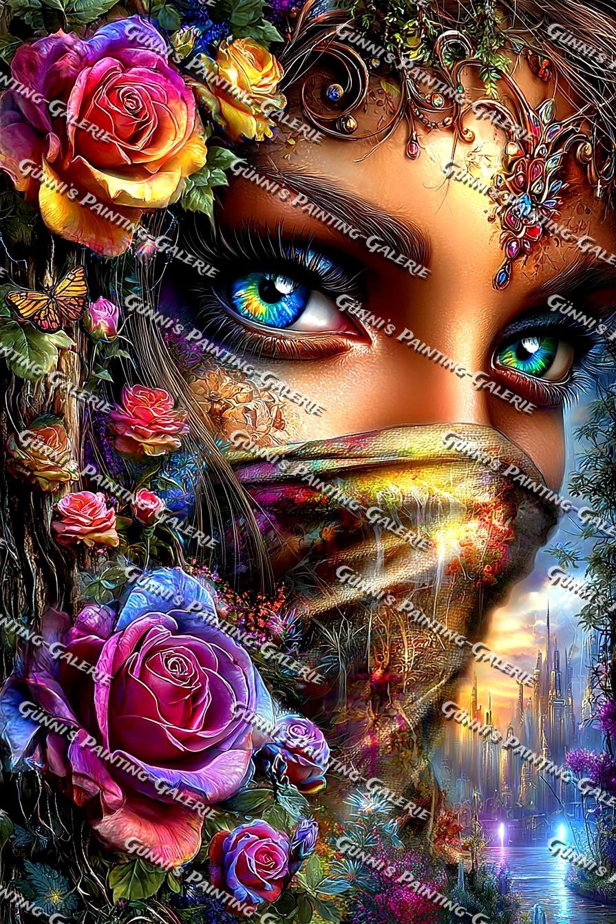 Der Schleier der Ewigen Rose by Andy‘s_AI_Art 80x120 447 Farben