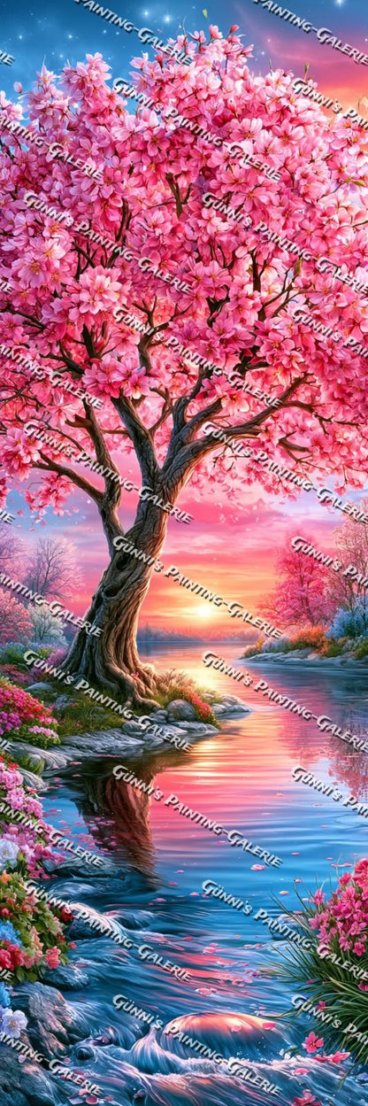 Rosa Blütentraum by Elly_A.I. 50x150 285 Farben