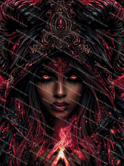 Königin der Dunkelheit by Andy‘s_AI_Art 90x120 150 Farben
