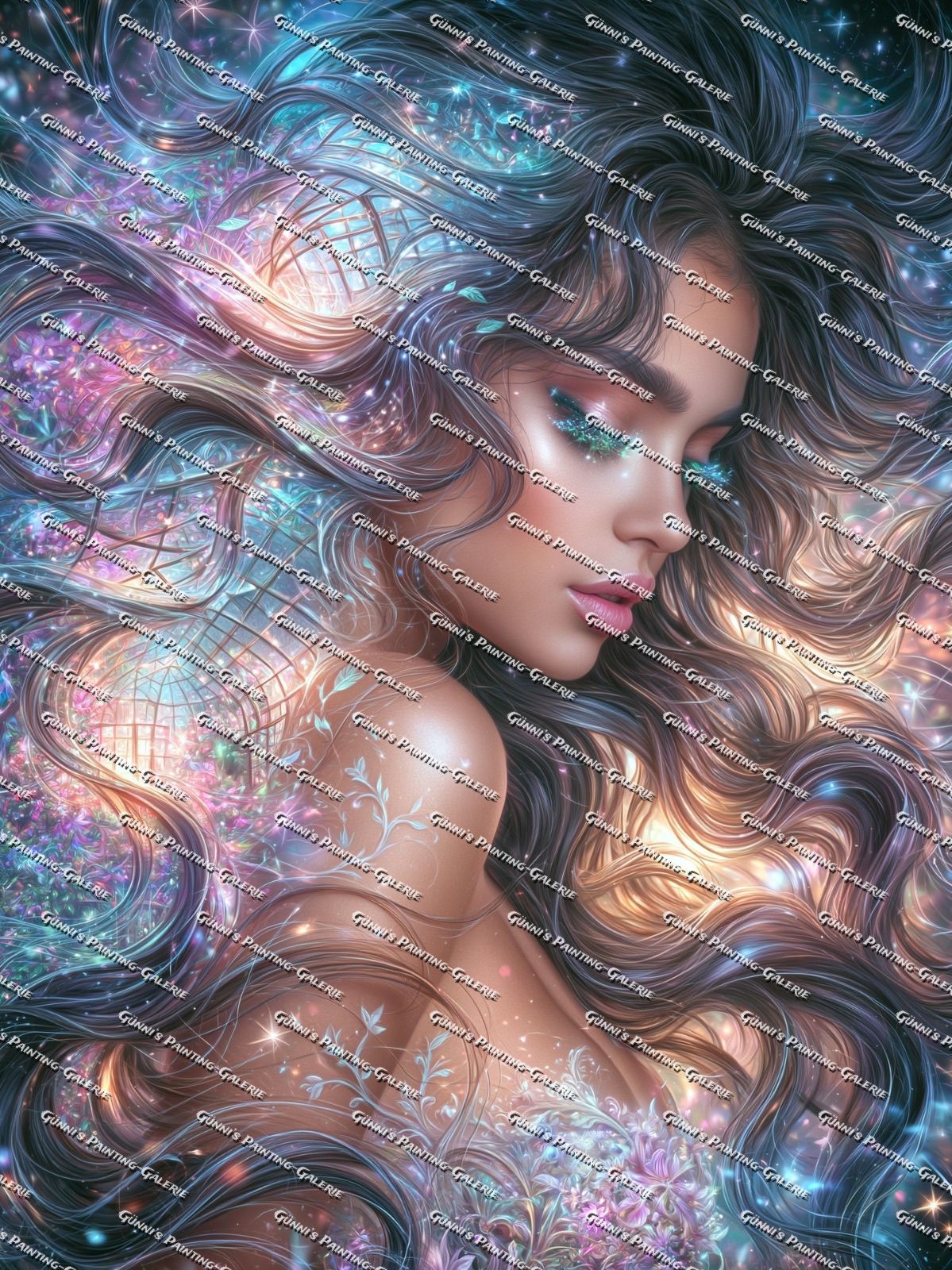 Kosmische Schönheit by illumaris KI_Art 90x120 225 Farben