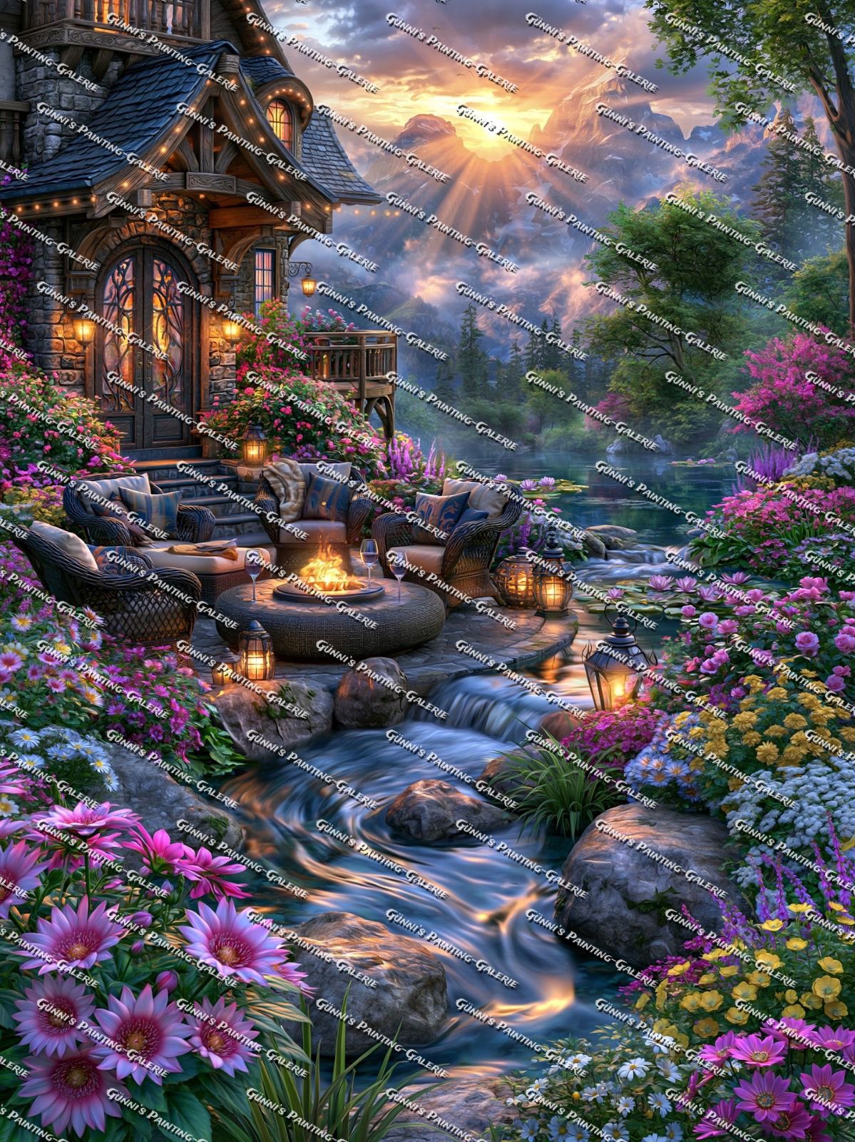Oase der Ruhe by illumaris Ki_Art 90x120 290 Farben