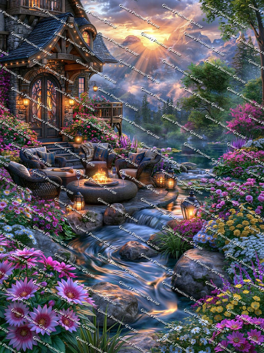 Oase der Ruhe by illumaris Ki_Art 90x120 290 Farben