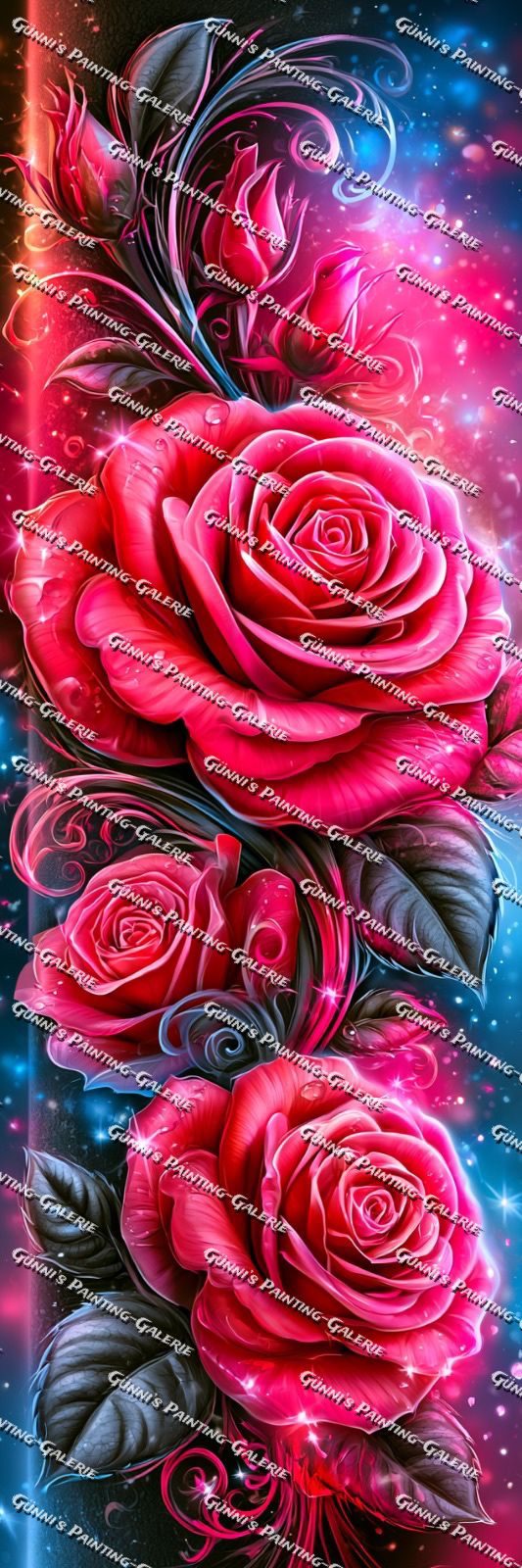 Magie der roten Rose by Elly_A.I. 50x150 240 Farben